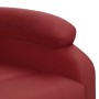 Sillón elevable cuero sintético rojo tinto en Sillones | Comprar online en Foru.es