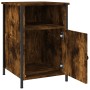 Mesita de noche madera contrachapada roble ahumado 40x42x60 cm de vidaXL, Mesitas de noche - Ref: Foro24-825917, Precio: 43,2...