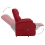 Sillón elevable tela rojo tinto en Sillones | Comprar online en Foru.es