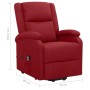 Sillón elevable tela rojo tinto en Sillones | Comprar online en Foru.es