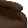 Sillón elevable tela marrón oscuro en Sillones | Comprar online en Foru.es