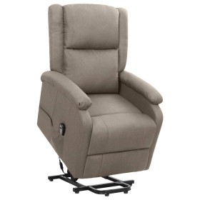 Sillón elevable tela gris taupe en Sillones | Comprar online en Foru.es