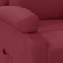 Sillón reclinable de cuero sintético rojo tinto en Sillones | Comprar online en Foru.es