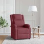 Sillón reclinable de tela rojo tinto en Sillones | Comprar online en Foru.es