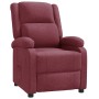 Sillón reclinable de tela rojo tinto en Sillones | Comprar online en Foru.es