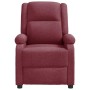 Sillón reclinable de tela rojo tinto en Sillones | Comprar online en Foru.es