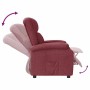 Sillón reclinable de tela rojo tinto en Sillones | Comprar online en Foru.es