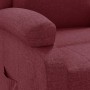 Sillón reclinable de tela rojo tinto en Sillones | Comprar online en Foru.es