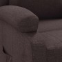 Sillón reclinable de tela marrón oscuro en Sillones | Comprar online en Foru.es