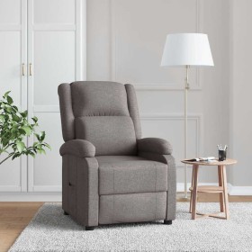 Sillón reclinable de tela gris taupe en Sillones | Comprar online en Foru.es