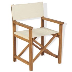 Silla de director plegable madera maciza de teca en Sillas de jardín | Comprar online en Foru.es