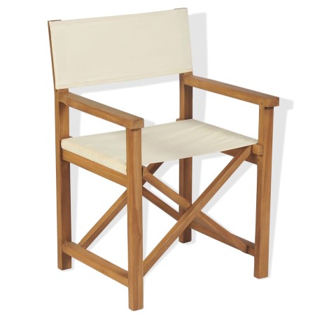 Silla de director plegable madera maciza de teca en Sillas de jardín | Comprar online en Foru.es