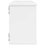 Estante cubo pared 4 uds contrachapado blanco brillo 60x15x23cm en Estanterías | Comprar online en Foru.es