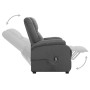 Sillón elevable tela gris oscuro en Sillones | Comprar online en Foru.es