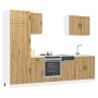 Mueble de cocina Lucca 7 piezas artesanal roble en Armarios de cocina | Comprar online en Foru.es
