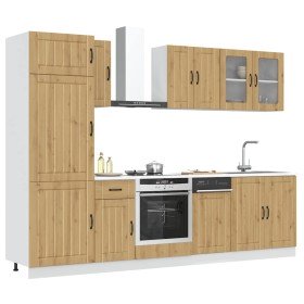 Mueble de cocina Kalmar 8 piezas artesanal roble en Armarios de cocina | Comprar online en Foru.es