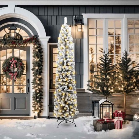 Árbol de Navidad artificial Verde 210 cm PVC, Acero y Plástico en Decoración Festiva y Estacional | Comprar online en Foru.es