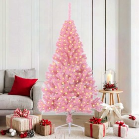 Árbol de Navidad Artificial Preiluminado Rosa 180 cm PVC en Decoración Festiva y Estacional | Comprar online en Foru.es