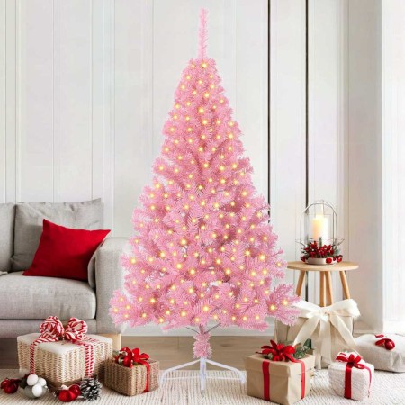 Árbol de Navidad Artificial Preiluminado Rosa 180 cm PVC en Decoración Festiva y Estacional | Comprar online en Foru.es
