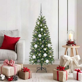 Árbol de Navidad artificial con 150 LED Verde 120 cm PE y PVC en Decoración Festiva y Estacional | Comprar online en Foru.es