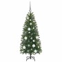 Árbol de Navidad artificial con 150 LED Verde 120 cm PE y PVC en Decoración Festiva y Estacional | Comprar online en Foru.es