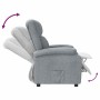 Sillón reclinable de tela gris claro en Sillones | Comprar online en Foru.es