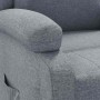 Sillón reclinable de tela gris claro en Sillones | Comprar online en Foru.es