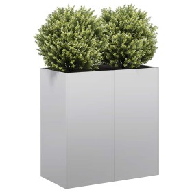 Jardinera 80x40x80 cm de acero galvanizado en Macetas y jardineras | Comprar online en Foru.es