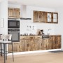 Conjunto de armarios de cocina de 7 piezas "Lucca" de madera de ingeniería de roble ahumado en Armarios de cocina | Comprar onli