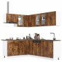 Mueble cocina Lucca roble ahumado 11 pzas madera contrachapada en Armarios de cocina | Comprar online en Foru.es