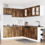 Mueble cocina Lucca roble ahumado 11 pzas madera contrachapada en Armarios de cocina | Comprar online en Foru.es