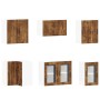 Mueble cocina Lucca roble ahumado 11 pzas madera contrachapada en Armarios de cocina | Comprar online en Foru.es