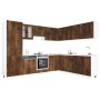 Mueble cocina Lucca roble ahumado 14 pzas madera contrachapada en Armarios de cocina | Comprar online en Foru.es