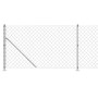 Cerca de alambre con brida plateada 0,8x10 m de vidaXL, Paneles de vallas - Ref: Foro24-154032, Precio: 46,90 €, Descuento: %