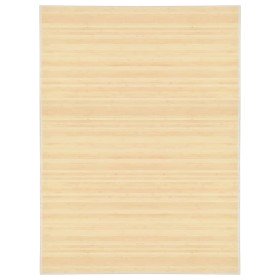 Alfombra de bambú color natural 150x200 cm en Alfombras | Comprar online en Foru.es