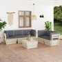 Muebles de jardín de palets 6 piezas y cojines madera de abeto en Conjuntos de jardín | Comprar online en Foru.es