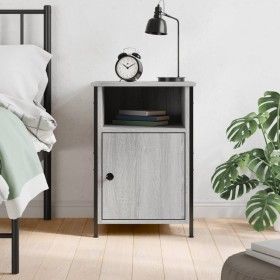 Mesita de noche madera contrachapada gris Sonoma 40x42x60 cm de vidaXL, Mesitas de noche - Ref: Foro24-825919, Precio: 47,83 ...