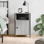 Mesita de noche madera contrachapada gris Sonoma 40x42x60 cm de vidaXL, Mesitas de noche - Ref: Foro24-825919, Precio: 47,83 ...