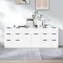 Aparador de 3 piezas madera contrachapada blanco de vidaXL, Aparadores - Ref: Foro24-3115796, Precio: 211,58 €, Descuento: %