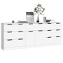 Aparador de 3 piezas madera contrachapada blanco de vidaXL, Aparadores - Ref: Foro24-3115796, Precio: 211,58 €, Descuento: %