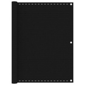 Toldo para balcón HDPE negro 120x600 cm en Sombrillas | Comprar online en Foru.es