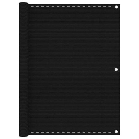 Toldo para balcón HDPE negro 120x600 cm en Sombrillas | Comprar online en Foru.es