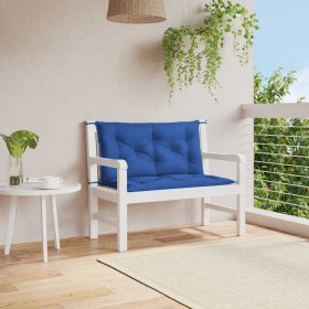 Cojín de banco de jardín tela Oxford azul 100x(50+50)x7 cm en Decoración | Comprar online en Foru.es