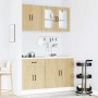Mueble cocina Kalmar roble sonoma 4 pzas madera contrachapada en Armarios de cocina | Comprar online en Foru.es
