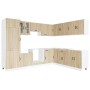 Mueble cocina Kalmar roble sonoma 14 pzas madera contrachapada en Armarios de cocina | Comprar online en Foru.es