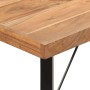 Mesa alta de hierro y madera maciza de acacia 180x70x107 cm en Mesas de comedor | Comprar online en Foru.es