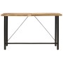 Mesa alta de hierro y madera maciza de mango 180x70x107 cm en Mesas de comedor | Comprar online en Foru.es