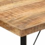 Mesa alta de hierro y madera maciza de mango 180x70x107 cm en Mesas de comedor | Comprar online en Foru.es