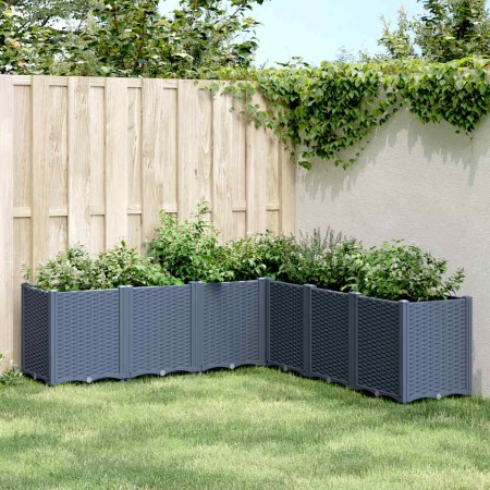 Jardinera PP azul gris 160x160x53 cm en Macetas y jardineras | Comprar online en Foru.es