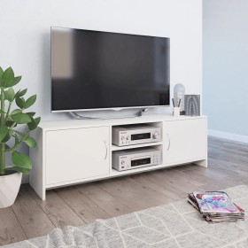Mueble para TV madera contrachapada blanco 120x30x37,5 cm en Muebles TV | Comprar online en Foru.es